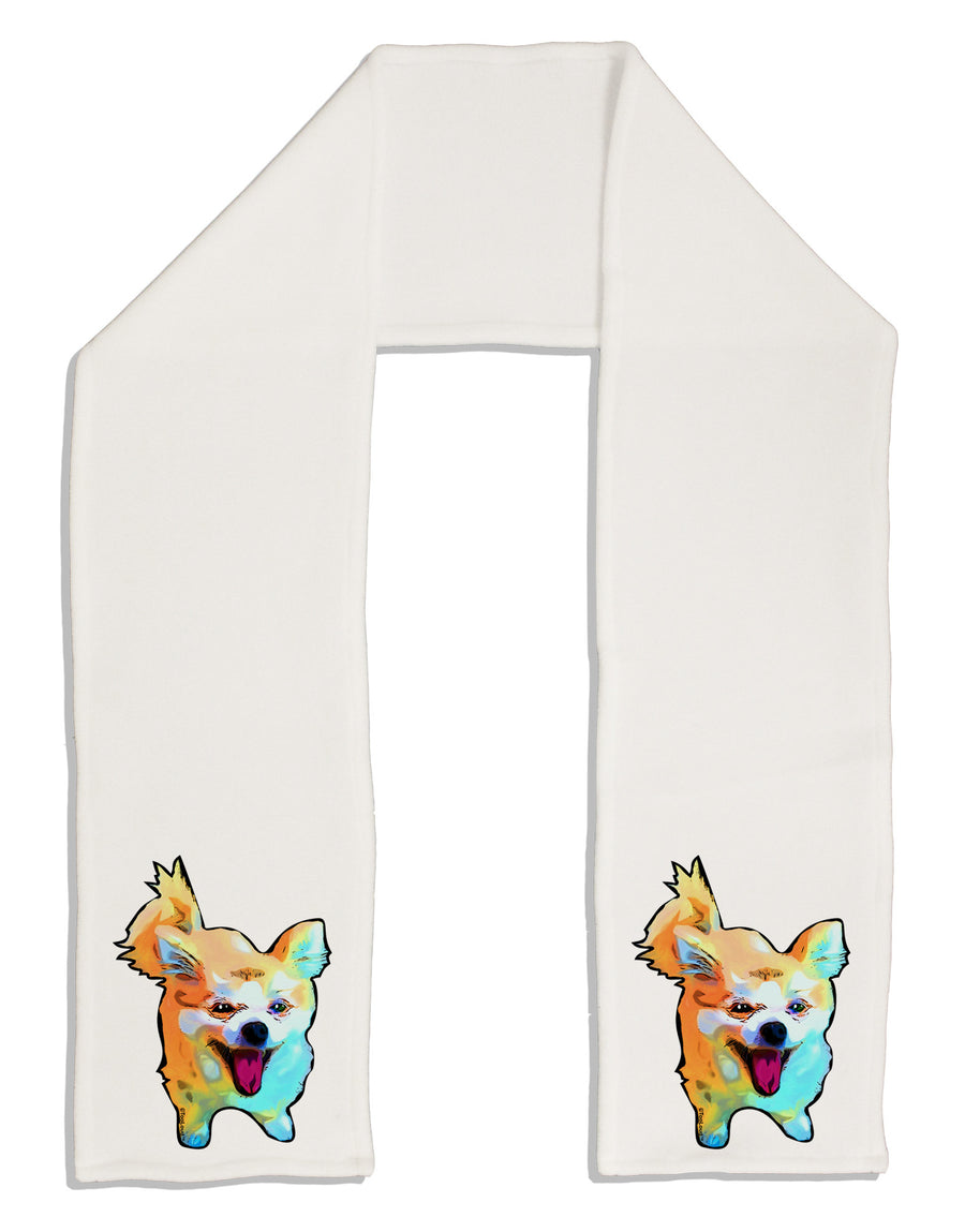 Cartoon Pomeranian Adult Fleece 64&#x22; Scarf-TooLoud-White-One-Size-Adult-Davson Sales