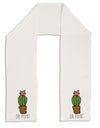 TooLoud On Point Cactus Adult Fleece 64 Inch Scarf-Scarves-TooLoud-White-One-Size-Adult-Davson Sales