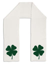 Lucky Four Leaf Clover St Patricks Day Adult Fleece 64&#x22; Scarf-TooLoud-White-One-Size-Adult-Davson Sales
