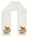 Sleigh Ride Color Adult Fleece 64&#x22; Scarf-TooLoud-White-One-Size-Adult-Davson Sales