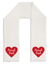 Proud Dad Heart Adult Fleece 64&#x22; Scarf by TooLoud-TooLoud-White-One-Size-Adult-Davson Sales