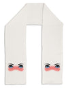 Blushing Anime Eyes Adult Fleece 64&#x22; Scarf-TooLoud-White-One-Size-Adult-Davson Sales