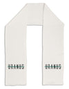 Planet Uranus Text Only Adult Fleece 64&#x22; Scarf-TooLoud-White-One-Size-Adult-Davson Sales