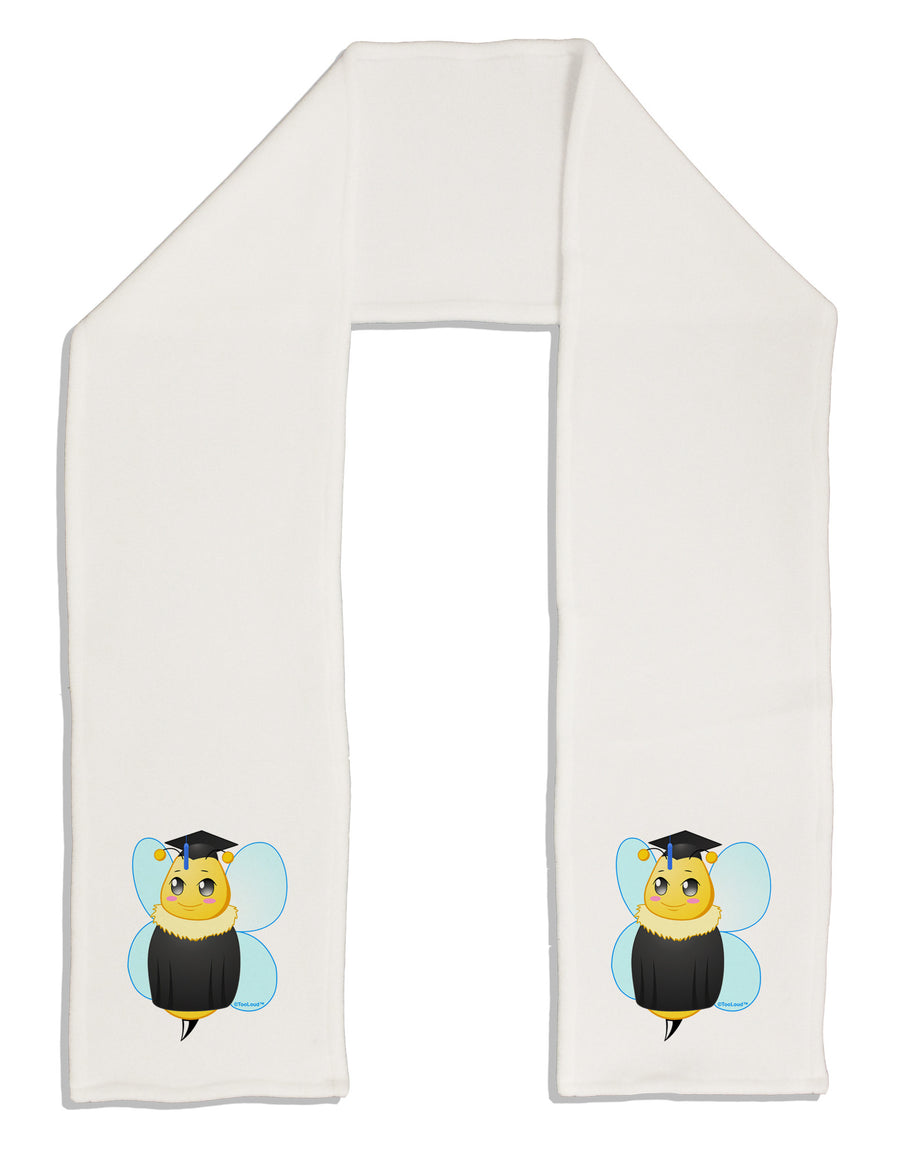 Graduation Bee Adult Fleece 64&#x22; Scarf-TooLoud-White-One-Size-Adult-Davson Sales