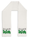 I'm A Wee Bit Irish Adult Fleece 64&#x22; Scarf by TooLoud-TooLoud-White-One-Size-Adult-Davson Sales