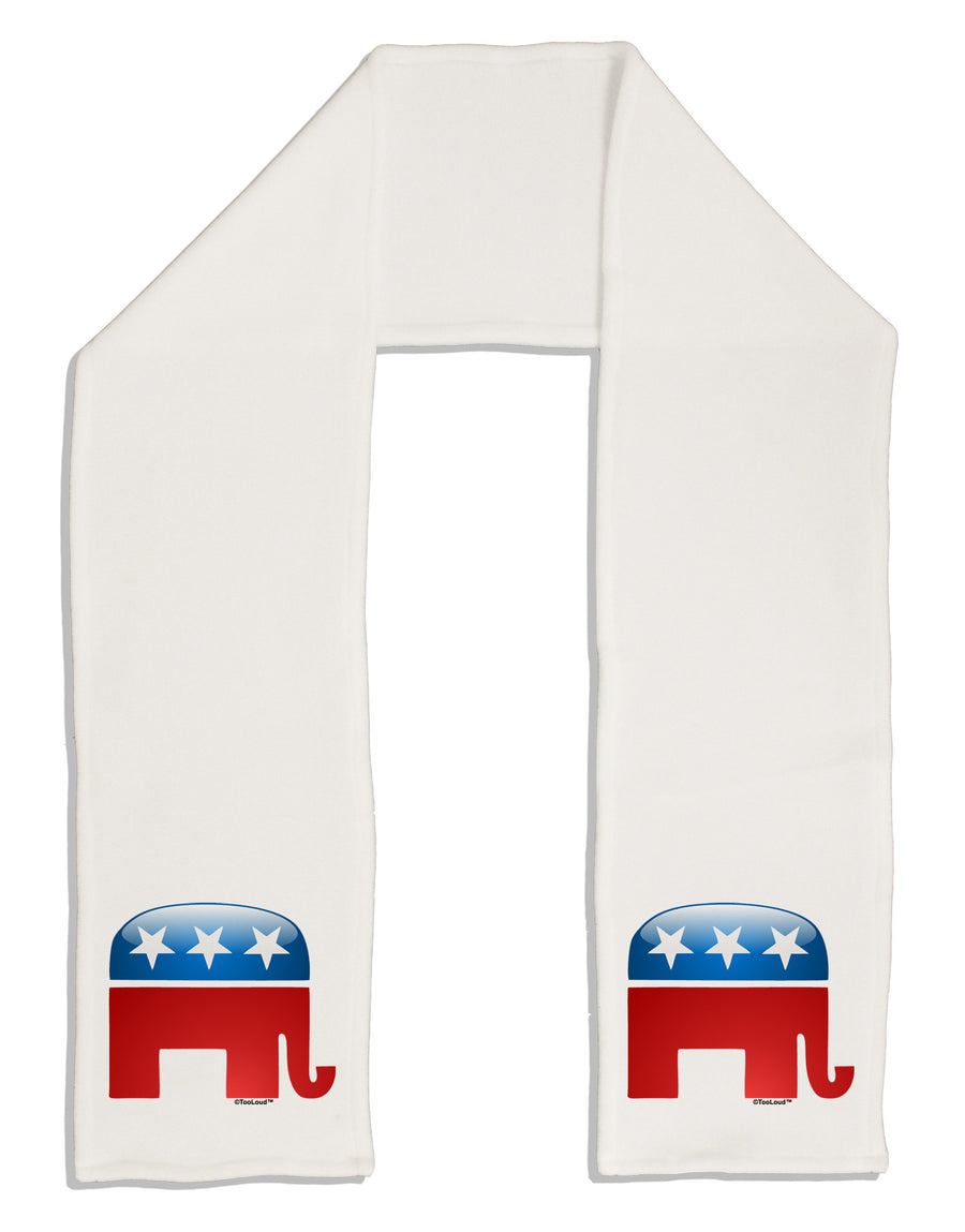 Republican Bubble Symbol Adult Fleece 64&#x22; Scarf-TooLoud-White-One-Size-Adult-Davson Sales