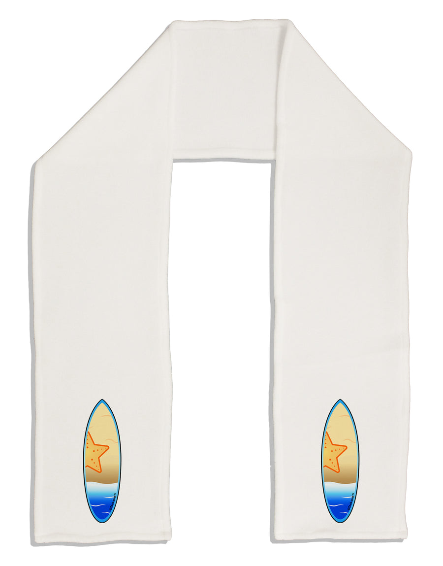 Starfish Surfboard Adult Fleece 64&#x22; Scarf by TooLoud-TooLoud-White-One-Size-Adult-Davson Sales