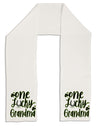 One Lucky Grandma Shamrock Adult Fleece 64 Inch Scarf-Scarves-TooLoud-White-One-Size-Adult-Davson Sales