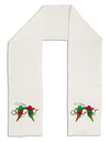 Cowboy Chili Peppers Adult Fleece 64&#x22; Scarf-TooLoud-White-One-Size-Adult-Davson Sales