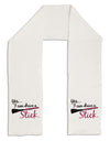 Drive Stick Pink Adult Fleece 64&#x22; Scarf-TooLoud-White-One-Size-Adult-Davson Sales