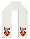 Tacos Are the Way To My Heart Adult Fleece 64&#x22; Scarf-TooLoud-White-One-Size-Adult-Davson Sales