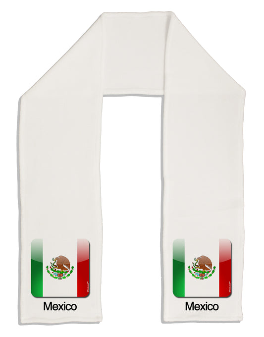 Mexican Flag App Icon - Text Adult Fleece 64&#x22; Scarf by TooLoud-TooLoud-White-One-Size-Adult-Davson Sales