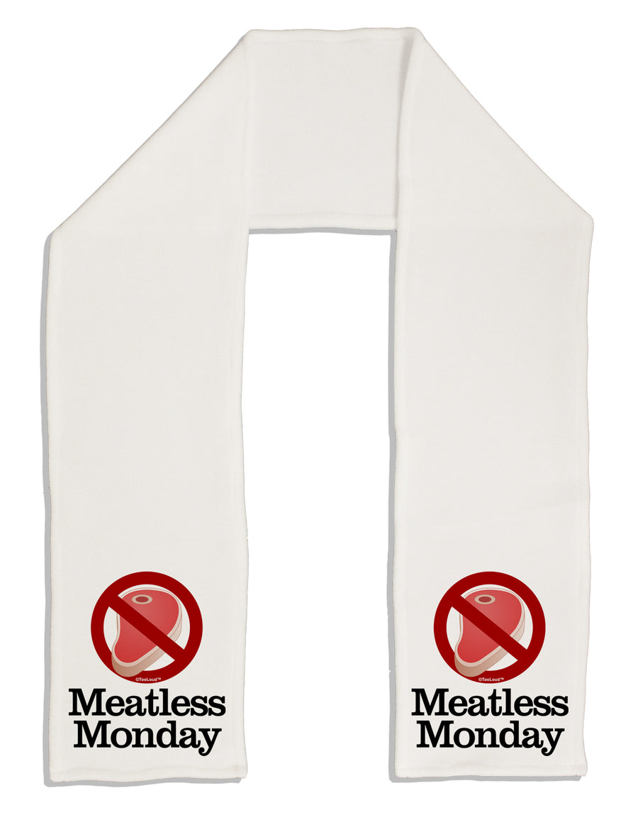 Meatless Monday Adult Fleece 64&#x22; Scarf by TooLoud-TooLoud-White-One-Size-Adult-Davson Sales