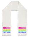 American Pride - Rainbow Flag - Freedom Adult Fleece 64&#x22; Scarf-TooLoud-White-One-Size-Adult-Davson Sales