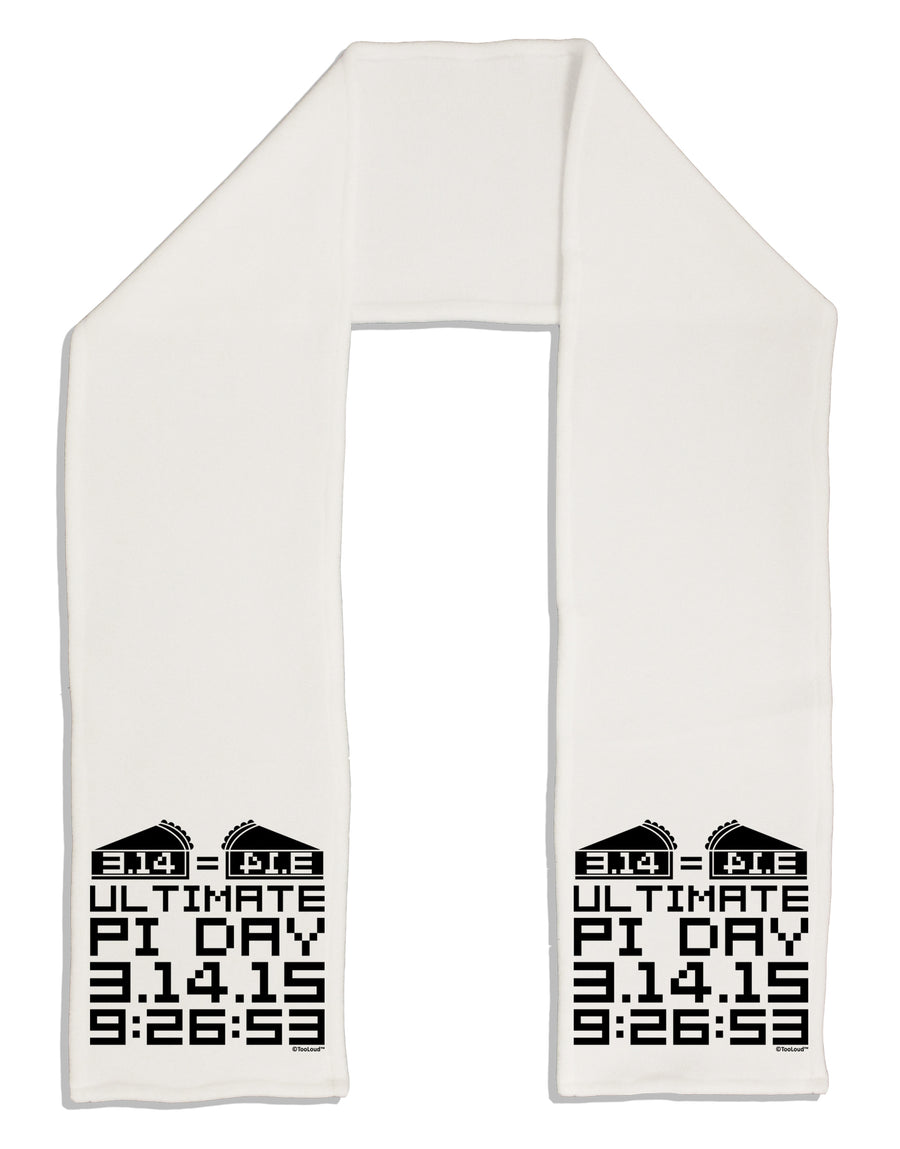 Ultimate Pi Day Design - Mirrored Pies Adult Fleece 64&#x22; Scarf by TooLoud-TooLoud-White-One-Size-Adult-Davson Sales