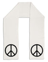 Peace Sign Symbol - Distressed Adult Fleece 64&#x22; Scarf-TooLoud-White-One-Size-Adult-Davson Sales