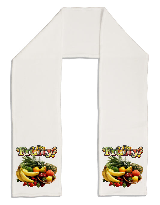 Fruity Fruit Basket 2 Adult Fleece 64&#x22; Scarf-TooLoud-White-One-Size-Adult-Davson Sales