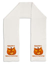 Cat-O-Lantern With Text Adult Fleece 64" Scarf