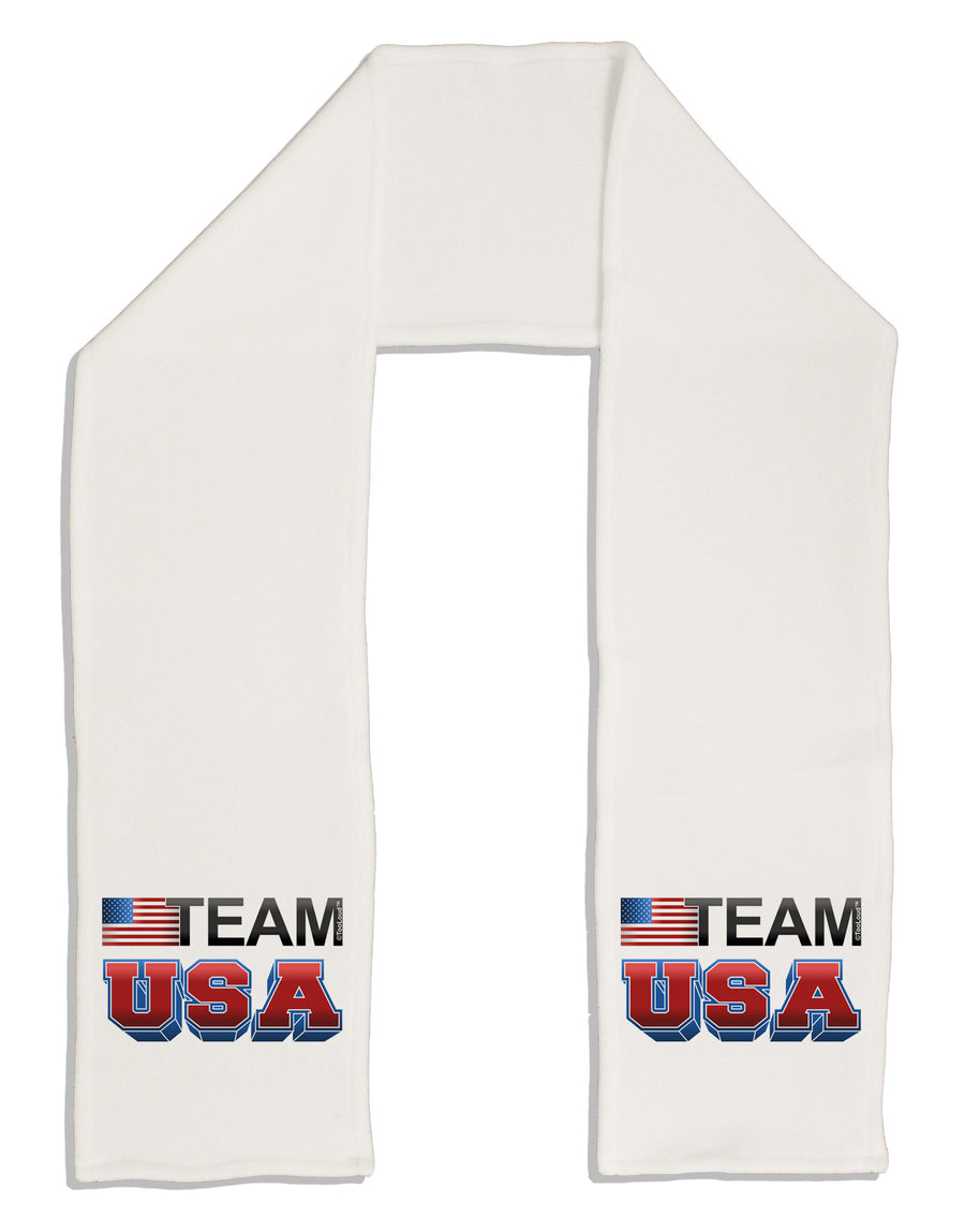 Sporty Team USA Adult Fleece 64&#x22; Scarf-TooLoud-White-One-Size-Adult-Davson Sales