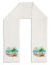 Fun Summer Beach Scene Adult Fleece 64&#x22; Scarf by TooLoud-TooLoud-White-One-Size-Adult-Davson Sales