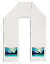 Chicago Skyline Watercolor Adult Fleece 64&#x22; Scarf-TooLoud-White-One-Size-Adult-Davson Sales