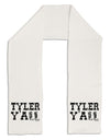 Tyler Y'all - Southwestern Style Adult Fleece 64&#x22; Scarf-TooLoud-White-One-Size-Adult-Davson Sales