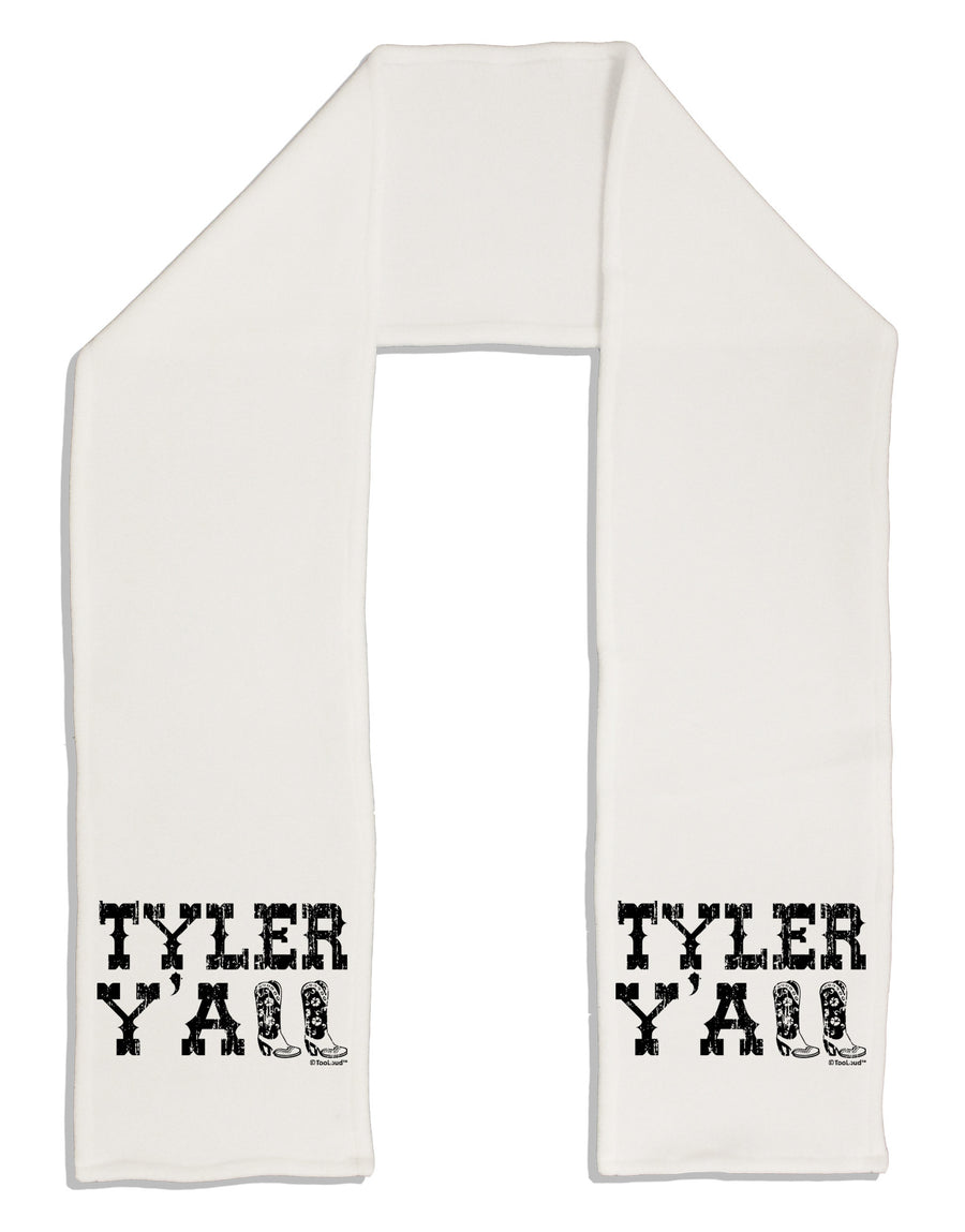 Tyler Y'all - Southwestern Style Adult Fleece 64&#x22; Scarf-TooLoud-White-One-Size-Adult-Davson Sales