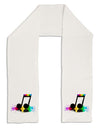 Paint Music Note Adult Fleece 64&#x22; Scarf-TooLoud-White-One-Size-Adult-Davson Sales