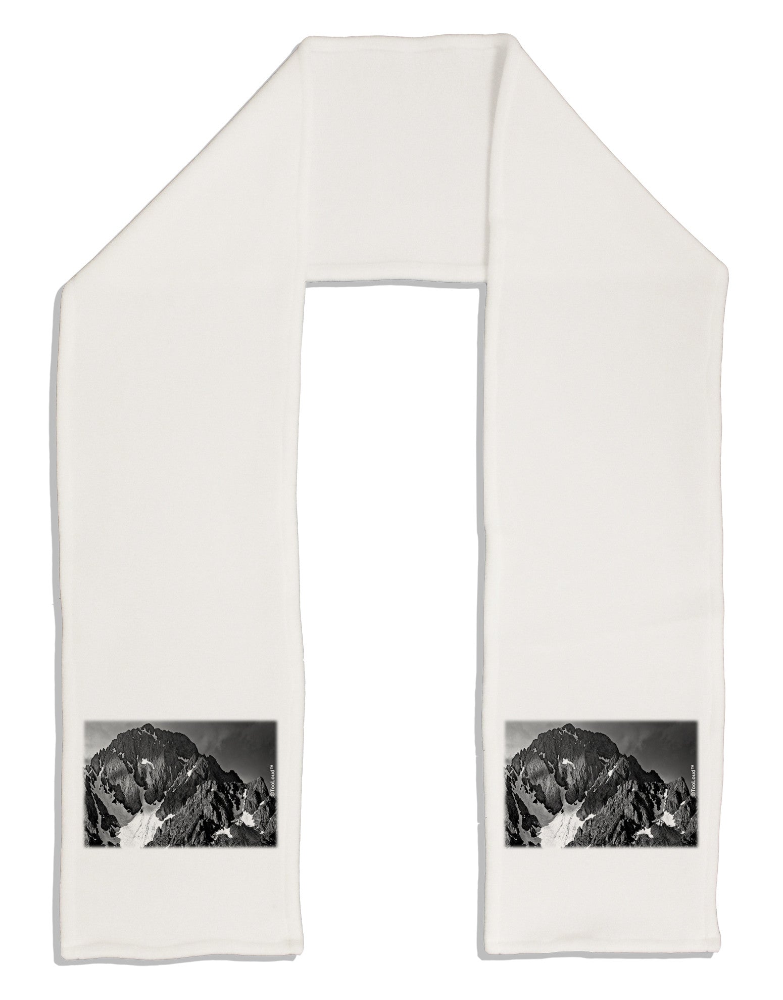 San Juan Mountain Range 2 Adult Fleece 64&#x22; Scarf-TooLoud-White-One-Size-Adult-Davson Sales