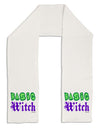 Basic Witch Color Green Adult Fleece 64&#x22; Scarf-TooLoud-White-One-Size-Adult-Davson Sales