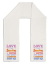 Love is like Sunshine - Quote Adult Fleece 64&#x22; Scarf-TooLoud-White-One-Size-Adult-Davson Sales