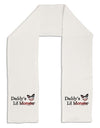 Daddys Lil Monster Adult Fleece 64" Scarf-TooLoud-White-One-Size-Adult-Davson Sales