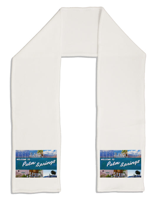 Welcome to Palm Springs Collage Adult Fleece 64&#x22; Scarf-TooLoud-White-One-Size-Adult-Davson Sales