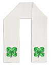 Pixel Four Leaf Clover Adult Fleece 64&#x22; Scarf-TooLoud-White-One-Size-Adult-Davson Sales