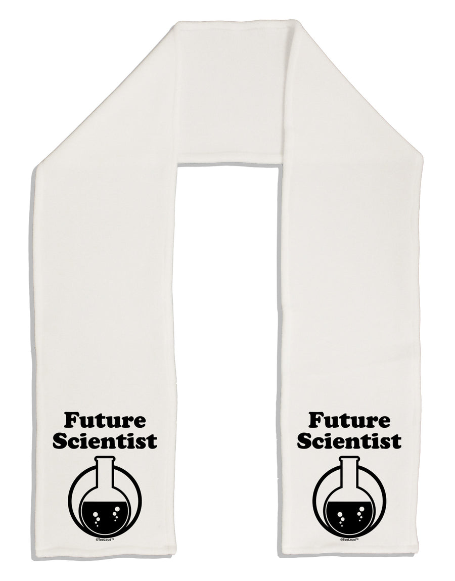 Future Scientist Adult Fleece 64&#x22; Scarf-TooLoud-White-One-Size-Adult-Davson Sales