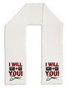 I Will Ctrl X You Adult Fleece 64&#x22; Scarf-TooLoud-White-One-Size-Adult-Davson Sales