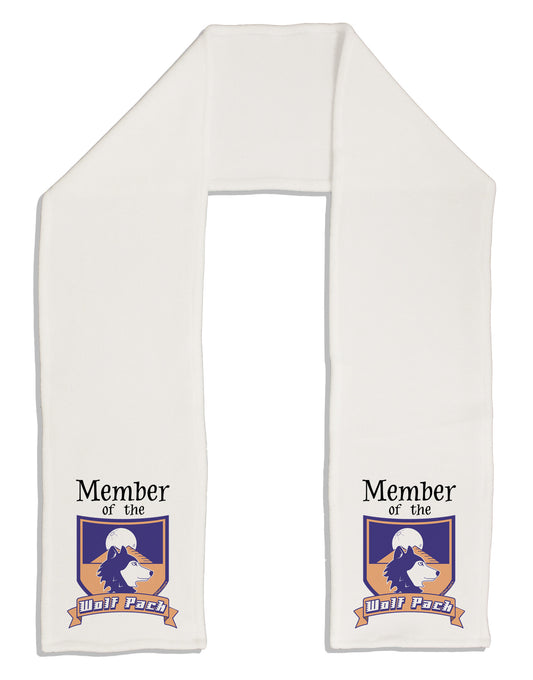 Member of the Wolf Pack Adult Fleece 64&#x22; Scarf-TooLoud-White-One-Size-Adult-Davson Sales