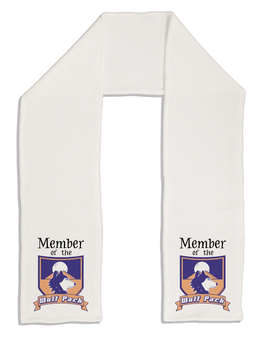 Member of the Wolf Pack Adult Fleece 64&#x22; Scarf-TooLoud-White-One-Size-Adult-Davson Sales