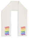 TooLoud Pride Flag Hex Code Adult Fleece 64 Inch Scarf-Scarves-TooLoud-White-One-Size-Adult-Davson Sales