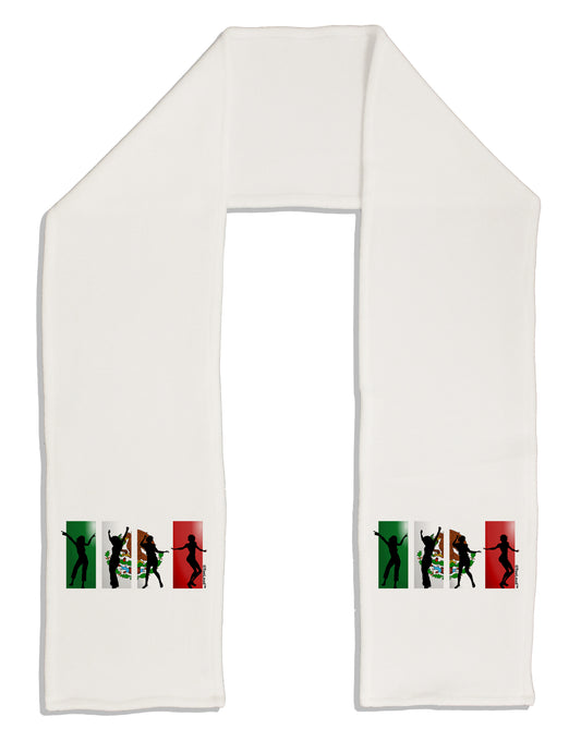 Mexican Flag - Dancing Silhouettes Adult Fleece 64&#x22; Scarf by TooLoud-TooLoud-White-One-Size-Adult-Davson Sales