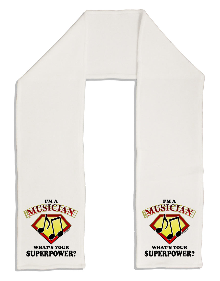 Musician - Superpower Adult Fleece 64" Scarf-TooLoud-White-One-Size-Adult-Davson Sales