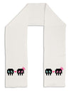 8-Bit Skull Love - Boy and Girl Adult Fleece 64&#x22; Scarf-TooLoud-White-One-Size-Adult-Davson Sales