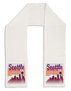 Seattle Washington Sunset Adult Fleece 64&#x22; Scarf-TooLoud-White-One-Size-Adult-Davson Sales