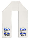 If Dad Can't Fix It Adult Fleece 64&#x22; Scarf-TooLoud-White-One-Size-Adult-Davson Sales