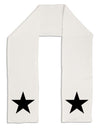 Black Star Adult Fleece 64" Scarf-Scarves-TooLoud-White-One-Size-Adult-Davson Sales