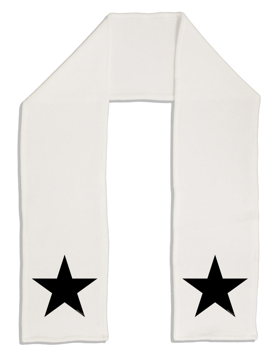 Black Star Adult Fleece 64" Scarf-Scarves-TooLoud-White-One-Size-Adult-Davson Sales