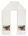 Montezuma Castle Arizona Adult Fleece 64&#x22; Scarf-TooLoud-White-One-Size-Adult-Davson Sales