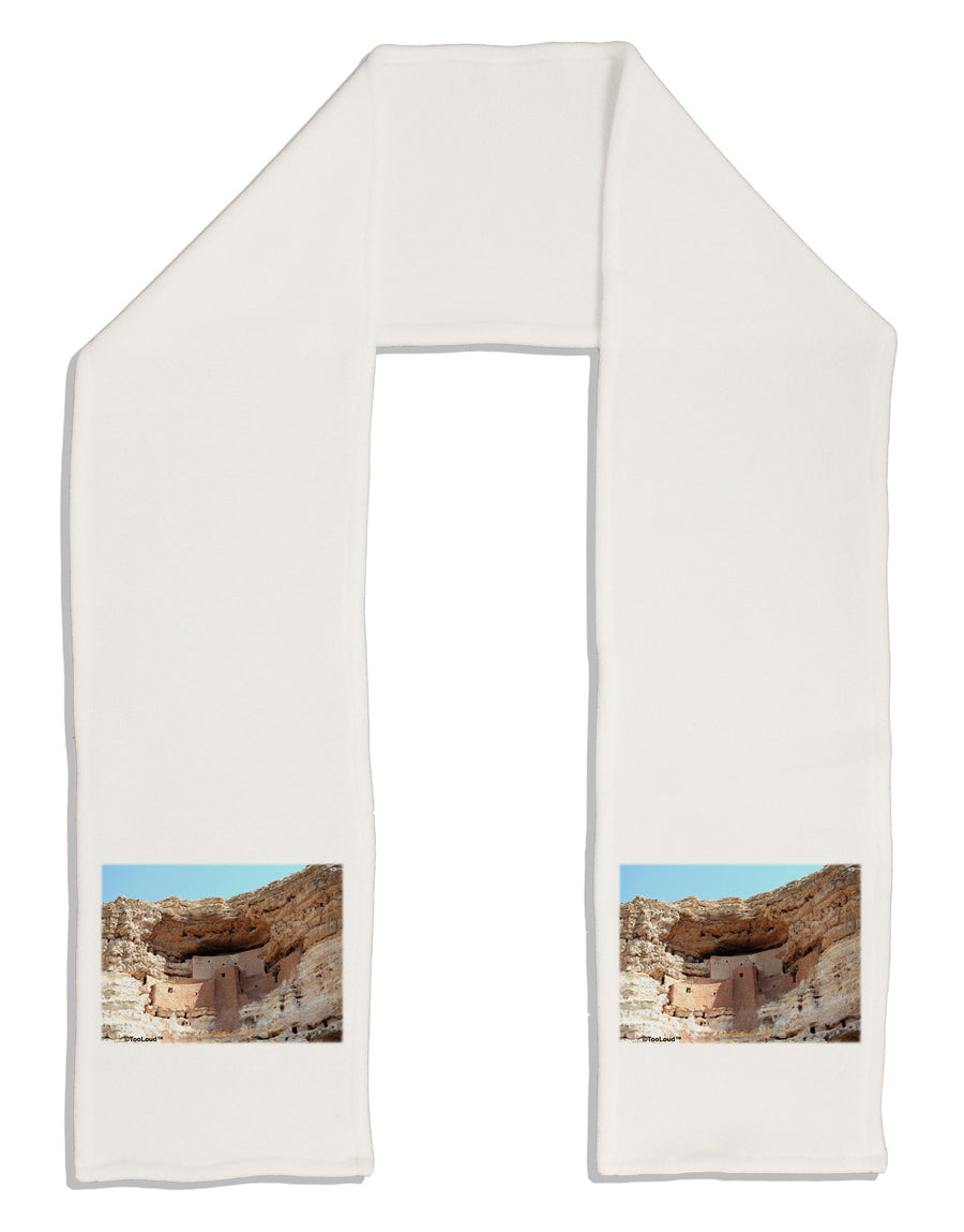 Montezuma Castle Arizona Adult Fleece 64&#x22; Scarf-TooLoud-White-One-Size-Adult-Davson Sales