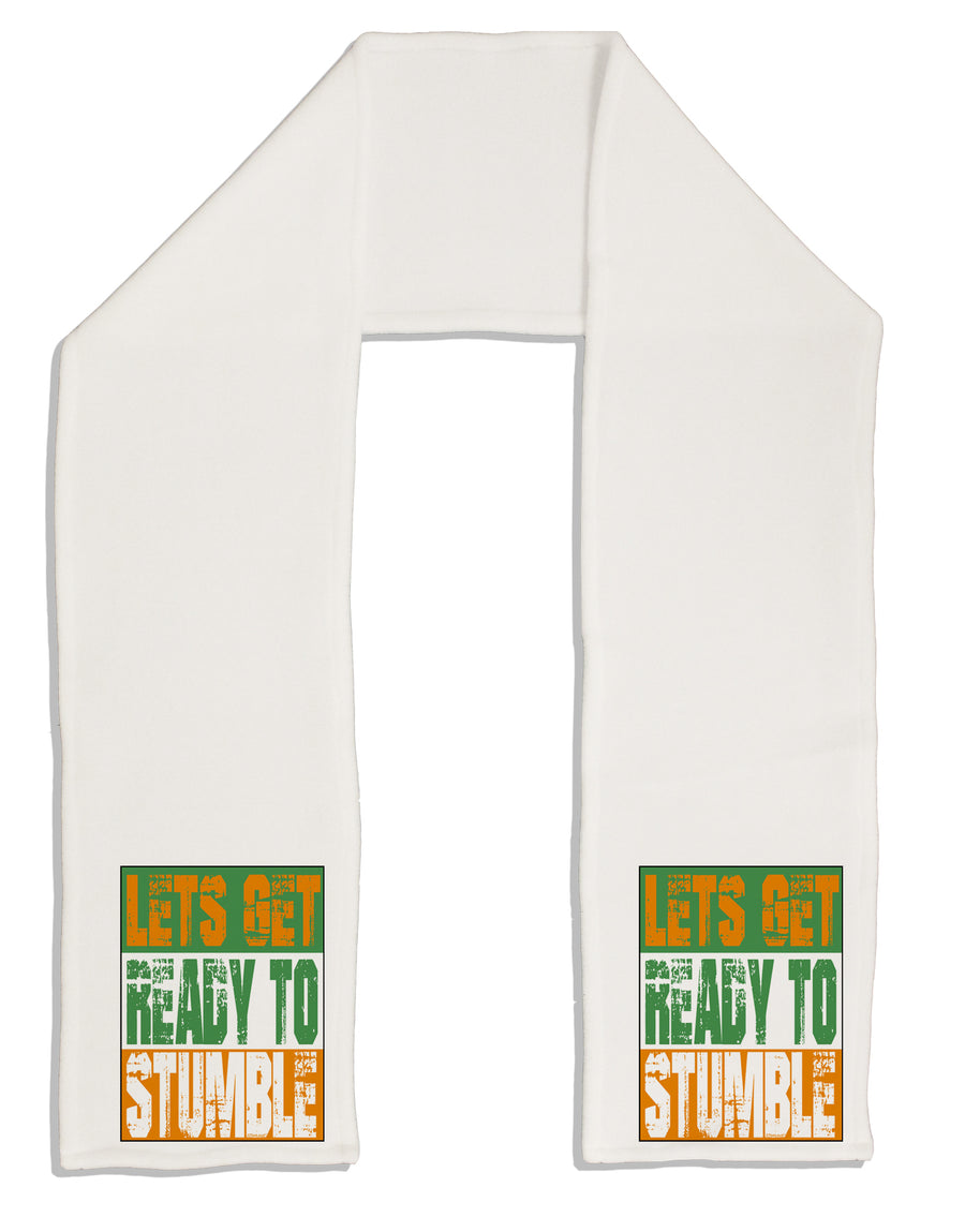 Lets Get Ready To Stumble Adult Fleece 64&#x22; Scarf by TooLoud-TooLoud-White-One-Size-Adult-Davson Sales