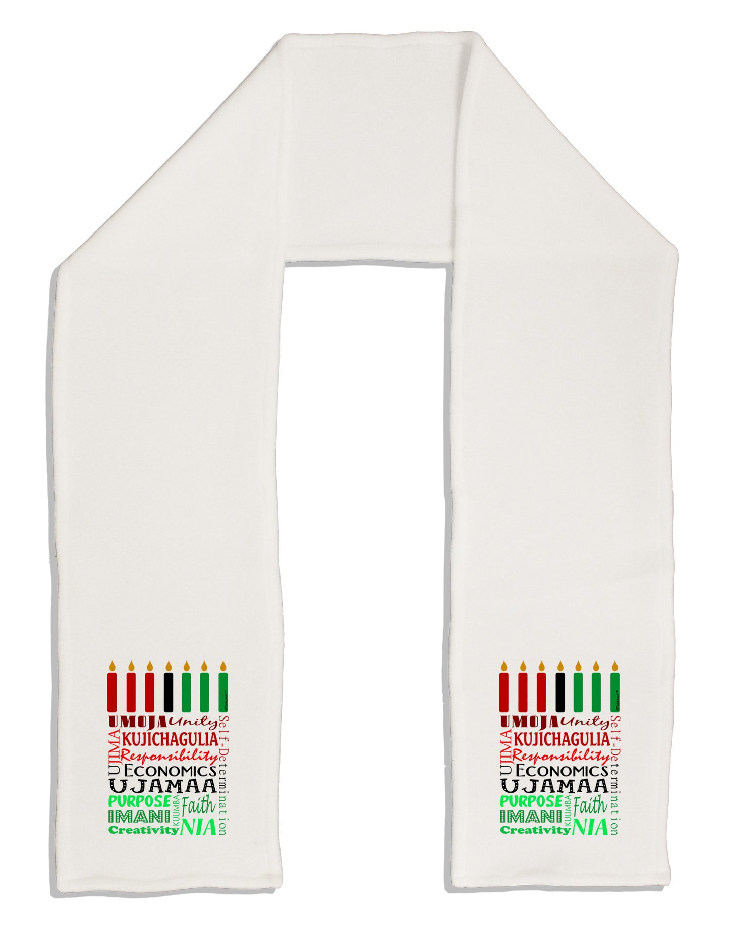 7 Principles Box Adult Fleece 64&#x22; Scarf-TooLoud-White-One-Size-Adult-Davson Sales